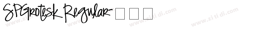 SPGrotesk Regular字体转换